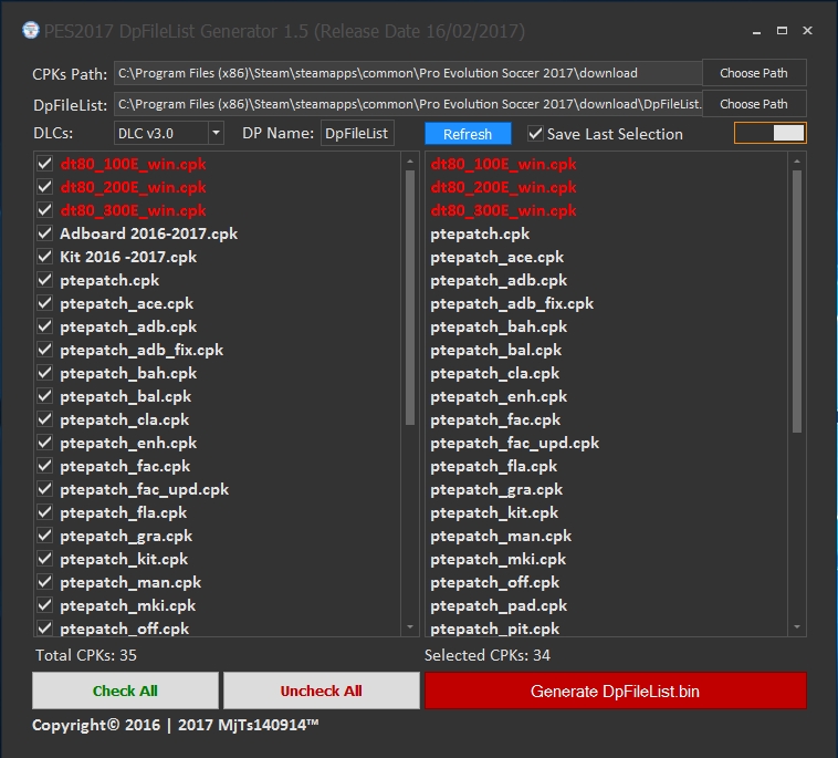 download dpfilelist generator by baris + dlc 3